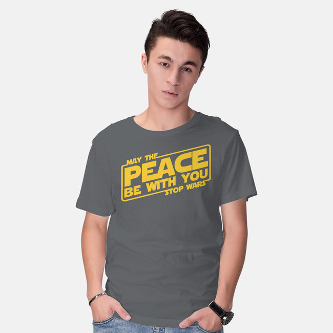 May the Peace Be With You-mens basic tee-Melonseta