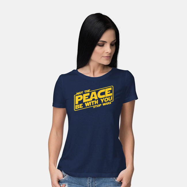 May the Peace Be With You-womens basic tee-Melonseta