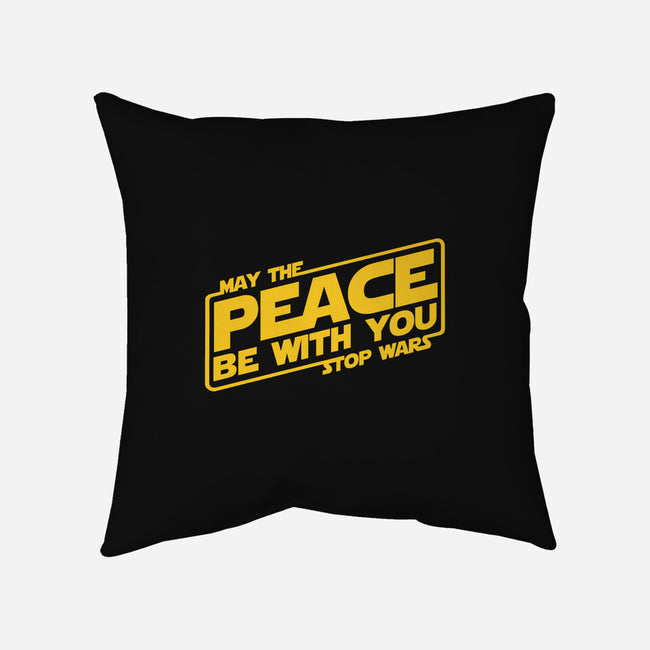 May the Peace Be With You-none removable cover w insert throw pillow-Melonseta