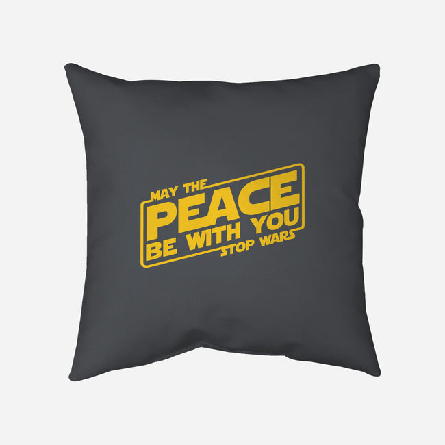May the Peace Be With You-none removable cover w insert throw pillow-Melonseta