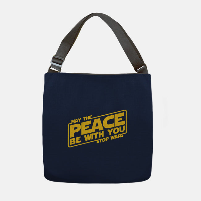 May the Peace Be With You-none adjustable tote-Melonseta