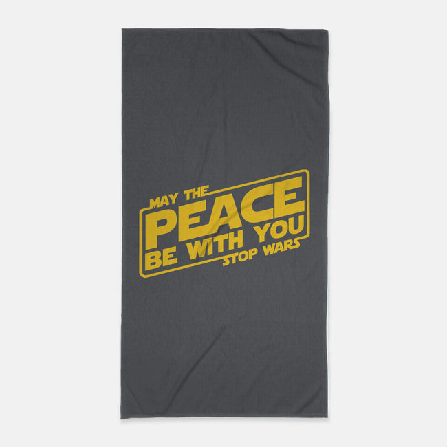 May the Peace Be With You-none beach towel-Melonseta