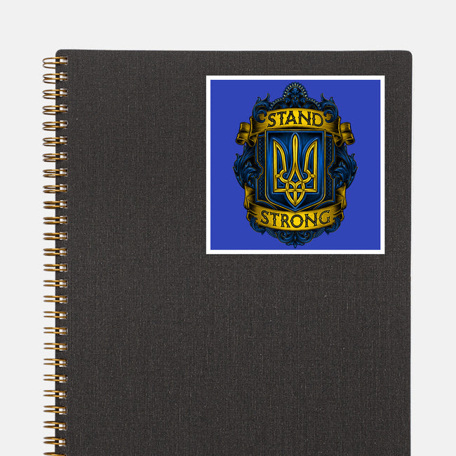 Stand Strong Ukraine-none glossy sticker-glitchygorilla