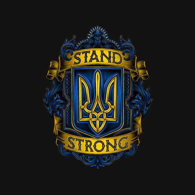 Stand Strong Ukraine-none removable cover throw pillow-glitchygorilla