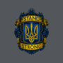Stand Strong Ukraine-womens fitted tee-glitchygorilla