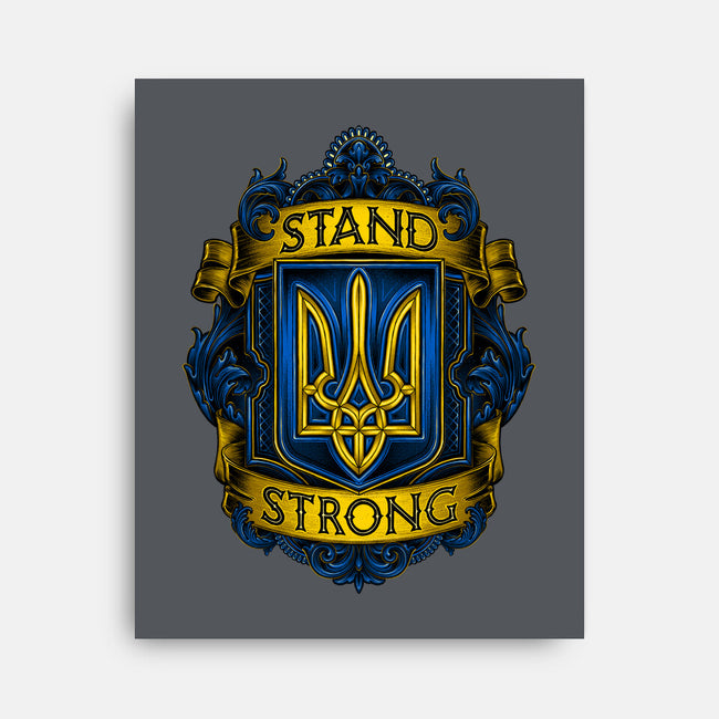 Stand Strong Ukraine-none stretched canvas-glitchygorilla