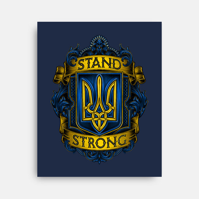 Stand Strong Ukraine-none stretched canvas-glitchygorilla