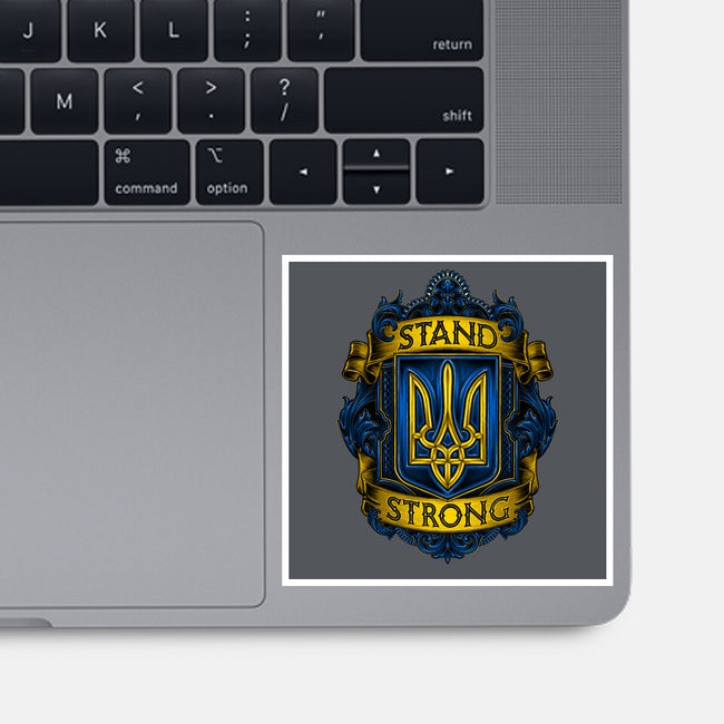 Stand Strong Ukraine-none glossy sticker-glitchygorilla