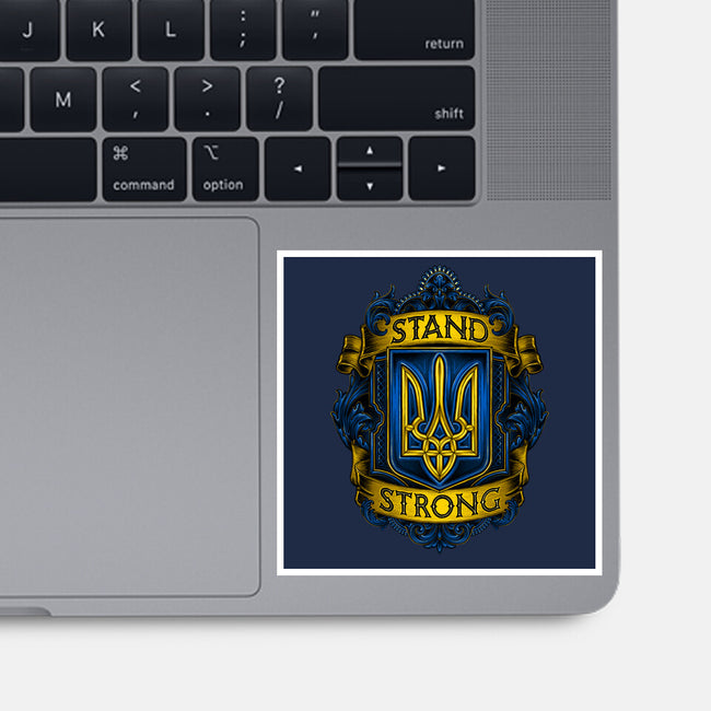 Stand Strong Ukraine-none glossy sticker-glitchygorilla