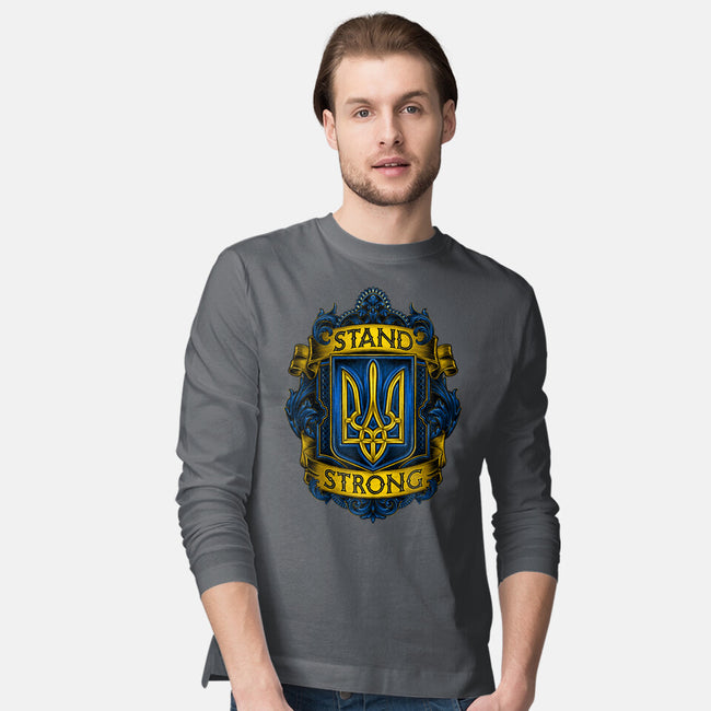 Stand Strong Ukraine-mens long sleeved tee-glitchygorilla