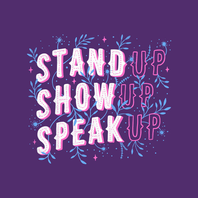 Stand Up Show Up Speak Up-none fleece blanket-tobefonseca