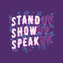 Stand Up Show Up Speak Up-womens basic tee-tobefonseca