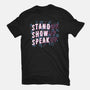 Stand Up Show Up Speak Up-womens fitted tee-tobefonseca