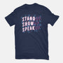 Stand Up Show Up Speak Up-womens fitted tee-tobefonseca
