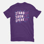 Stand Up Show Up Speak Up-womens basic tee-tobefonseca