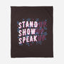 Stand Up Show Up Speak Up-none fleece blanket-tobefonseca
