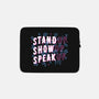 Stand Up Show Up Speak Up-none zippered laptop sleeve-tobefonseca