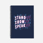 Stand Up Show Up Speak Up-none dot grid notebook-tobefonseca