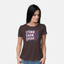 Stand Up Show Up Speak Up-womens basic tee-tobefonseca