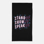 Stand Up Show Up Speak Up-none beach towel-tobefonseca