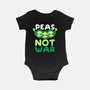 Peas Not War-baby basic onesie-NemiMakeit