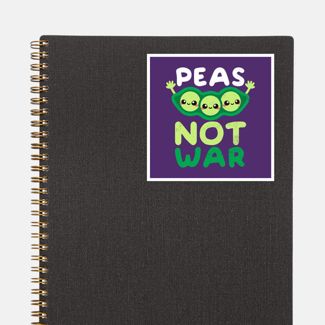 Peas Not War-none glossy sticker-NemiMakeit