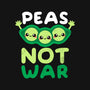 Peas Not War-none removable cover throw pillow-NemiMakeit