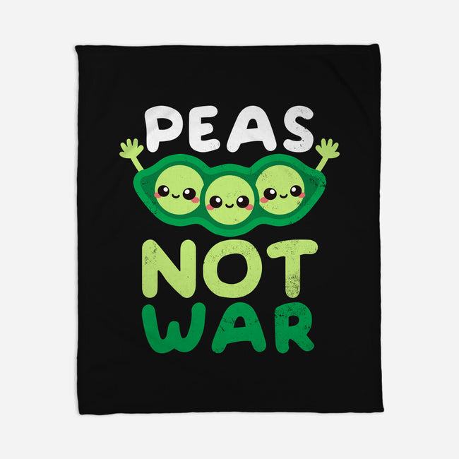 Peas Not War-none fleece blanket-NemiMakeit