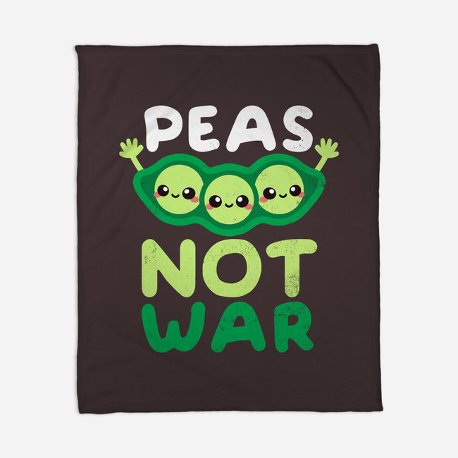 Peas Not War-none fleece blanket-NemiMakeit