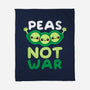 Peas Not War-none fleece blanket-NemiMakeit