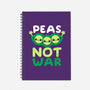 Peas Not War-none dot grid notebook-NemiMakeit