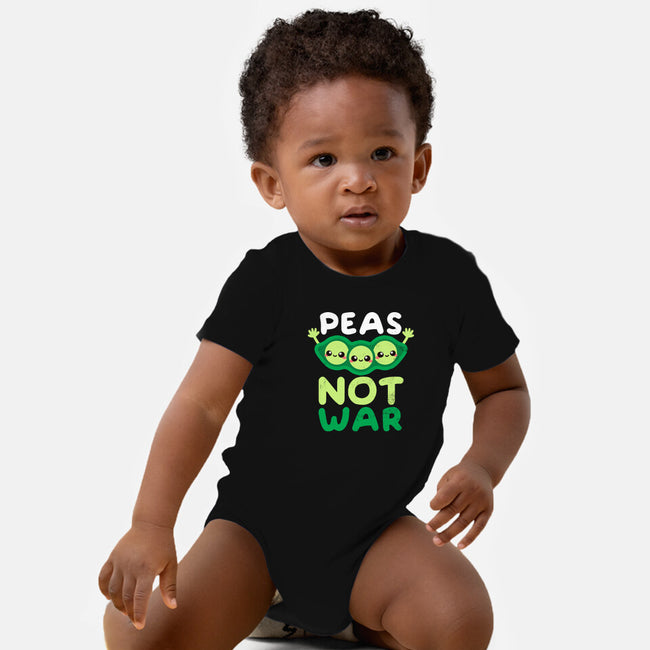 Peas Not War-baby basic onesie-NemiMakeit