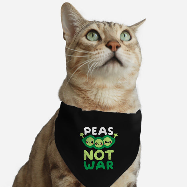 Peas Not War-cat adjustable pet collar-NemiMakeit