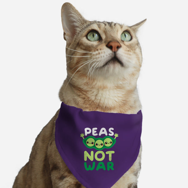 Peas Not War-cat adjustable pet collar-NemiMakeit