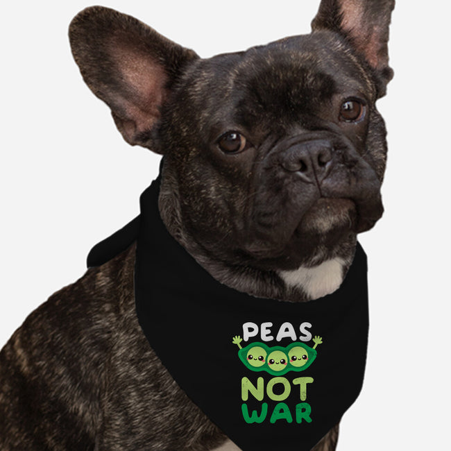 Peas Not War-dog bandana pet collar-NemiMakeit