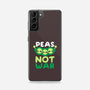 Peas Not War-samsung snap phone case-NemiMakeit