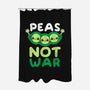 Peas Not War-none polyester shower curtain-NemiMakeit