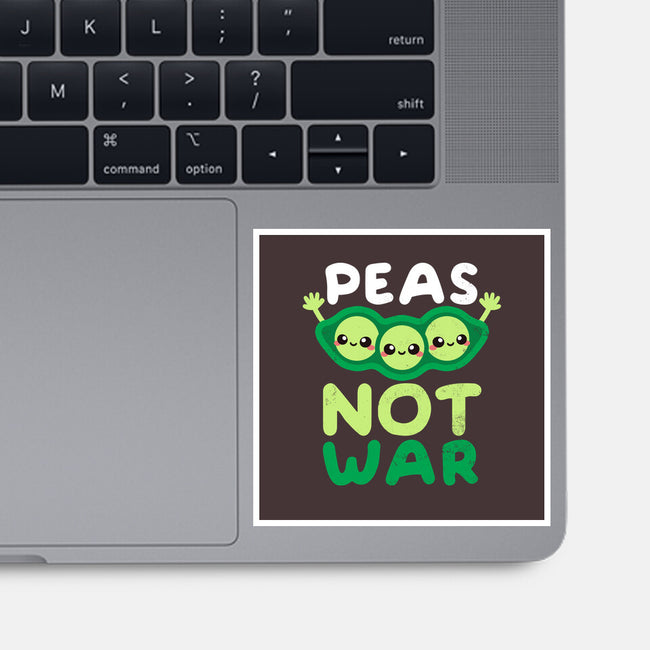 Peas Not War-none glossy sticker-NemiMakeit