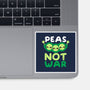 Peas Not War-none glossy sticker-NemiMakeit