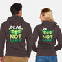 Peas Not War-unisex zip-up sweatshirt-NemiMakeit
