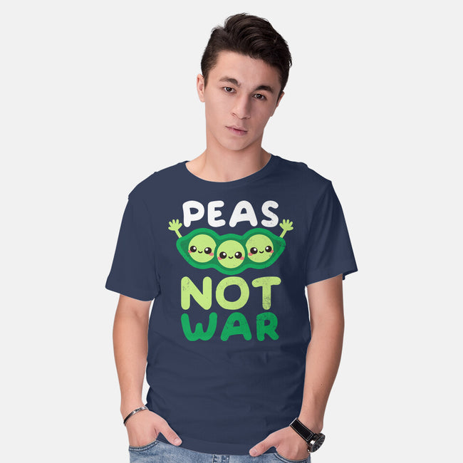 Peas Not War-mens basic tee-NemiMakeit