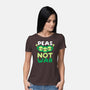 Peas Not War-womens basic tee-NemiMakeit