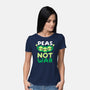 Peas Not War-womens basic tee-NemiMakeit
