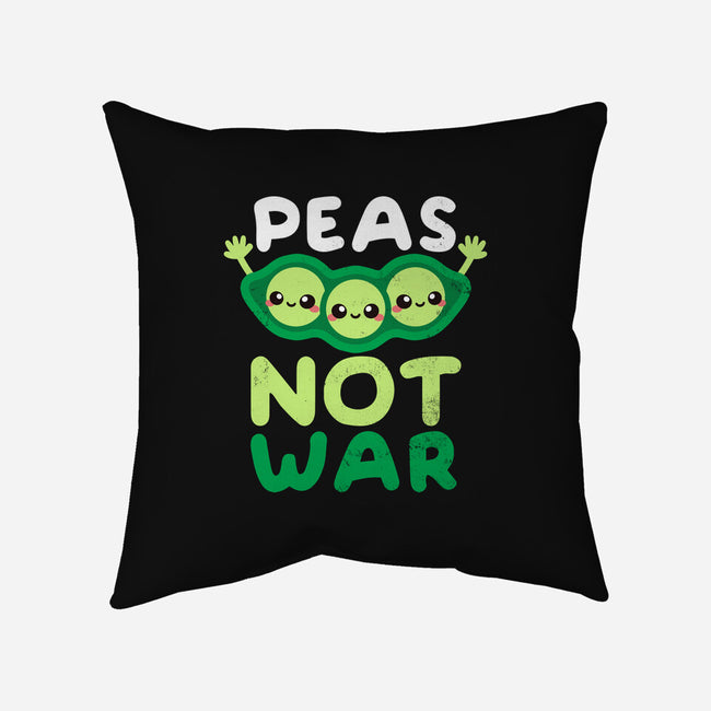 Peas Not War-none removable cover w insert throw pillow-NemiMakeit