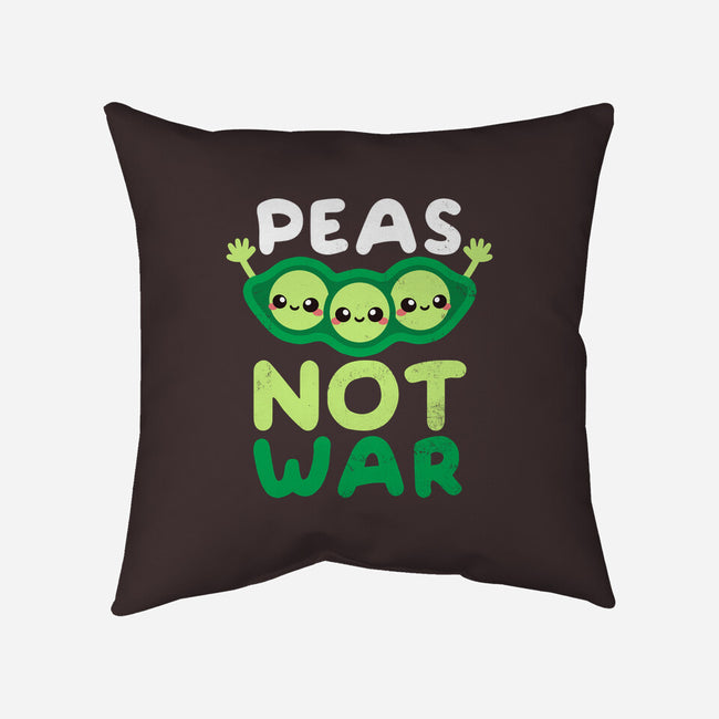 Peas Not War-none removable cover w insert throw pillow-NemiMakeit