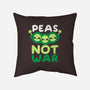 Peas Not War-none removable cover w insert throw pillow-NemiMakeit