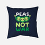 Peas Not War-none removable cover w insert throw pillow-NemiMakeit