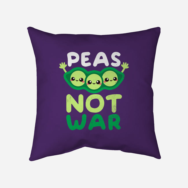 Peas Not War-none removable cover w insert throw pillow-NemiMakeit