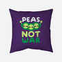 Peas Not War-none removable cover w insert throw pillow-NemiMakeit
