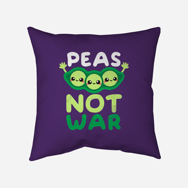 Peas Not War-none removable cover throw pillow-NemiMakeit